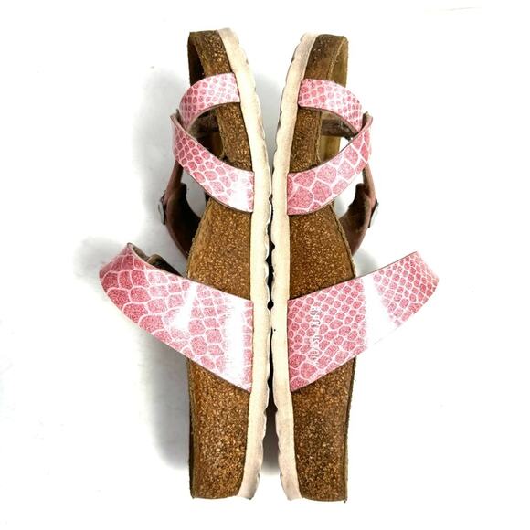 Birkenstock Mayari Pink Snakeskin Sandals Comfort Shoes Size EU 37/ US 6.5 - Picture 6 of 9